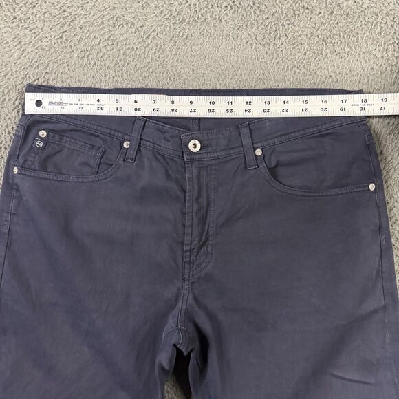 AG Adriano Goldschmied Pants Mens 34x34 Blue Protege Straight Leg Chino Preppy - Picture 12 of 16